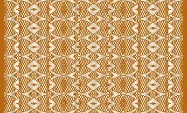 Woven designs with texture and modern colors on isolated white canvas