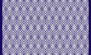 Woven designs with texture and modern colors on isolated white canvas