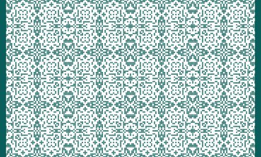 Woven designs with texture and modern colors on isolated white canvas