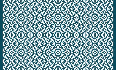 Woven designs with texture and modern colors on isolated white canvas