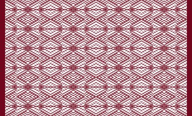 Woven designs with texture and modern colors on isolated white canvas