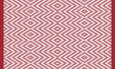 Woven designs with texture and modern colors on isolated white canvas