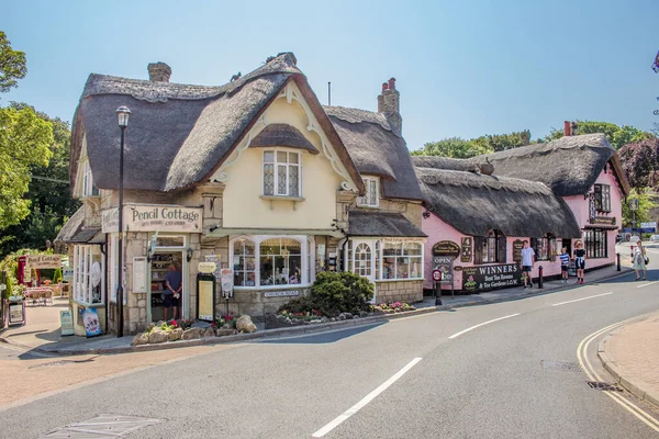 Shanklin Traditional Seaside Town Located South East Coast Isle Wight Stock Image