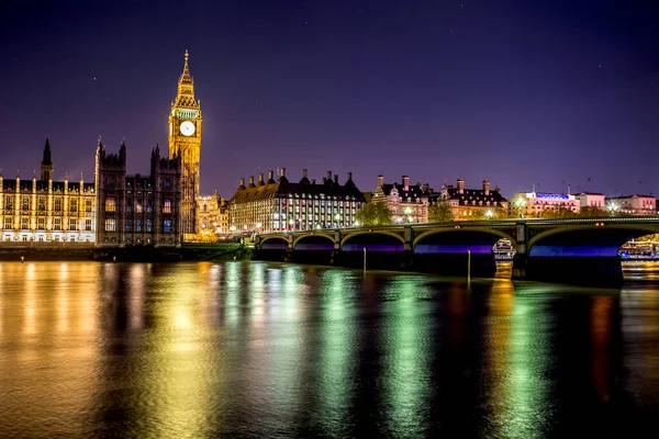 Big Ben Westminster Amurg Londra Big Ben Houses Parliament Londra — Fotografie, imagine de stoc