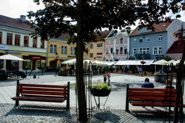 Trencin 'deki eski kasaba