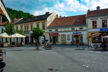 Trencin 'deki eski kasaba