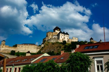 Trencin 'deki eski kasaba