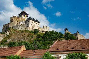 Trencin 'deki eski kasaba