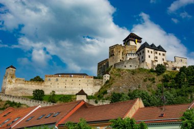 Trencin 'deki eski kasaba