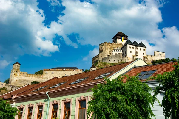 Trencin 'deki eski kasaba