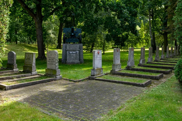 Cemitério Dos Soldados Exército Vermelho Kalisz — Fotografia de Stock