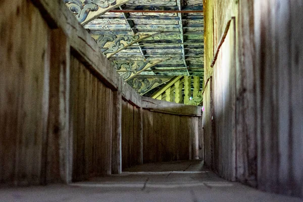 Wooden Tunnel Old Church — Stok fotoğraf