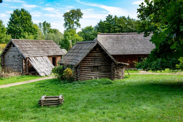 Freilichtmuseum Einer Mittelalterlichen Burg Polen — Stockfoto