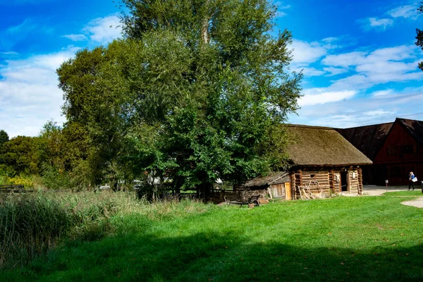 Freilichtmuseum Einer Mittelalterlichen Burg Polen — Stockfoto