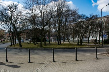 Mikow 'daki Yahudi sinagogunun durduğu yer.