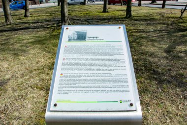 Mikow 'daki Yahudi sinagogunun durduğu yer.