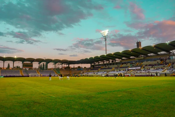 Läktare Fotbollsstadion — Stockfoto