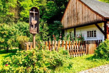 Eski Polonya köyünün manzarası