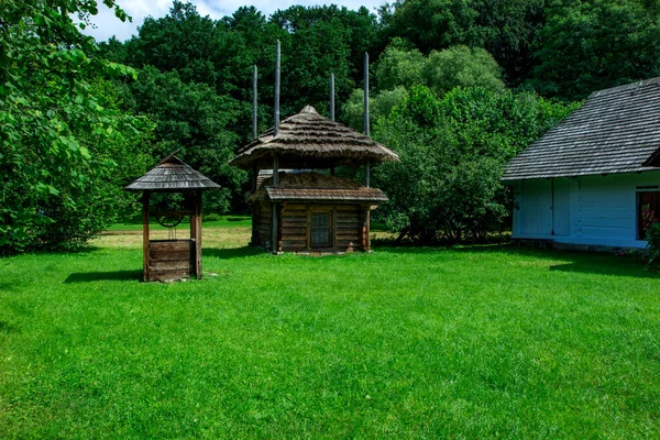 Landschaft Des Alten Polnischen Dorfes — Stockfoto