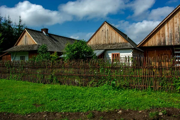 Paisaje Del Antiguo Pueblo Polaco — Foto de Stock