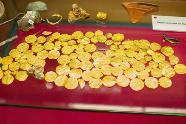Monedas Oro Museo — Foto de Stock