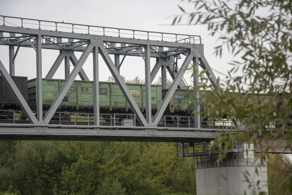 Alte Eiserne Eisenbahnbrücke Polen — Stockfoto