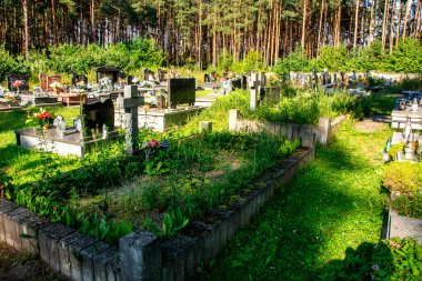 the war cemetery in the village of Zgropoty in Poland