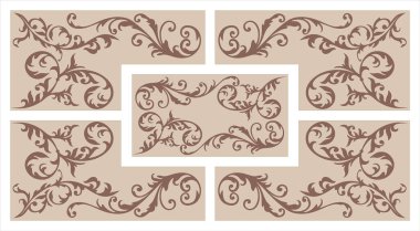 Boyalı cam çiçekler soyut sanat çizgisi yay gülü