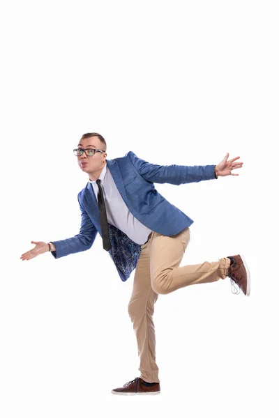 Portrait Handsome Young Man Suit — Stock Photo, Image