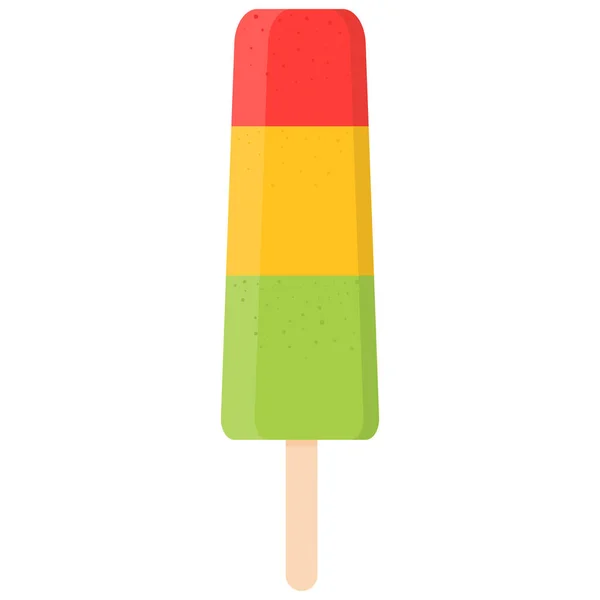 Multicolored popsicles on a stick isolated — Vetor de Stock