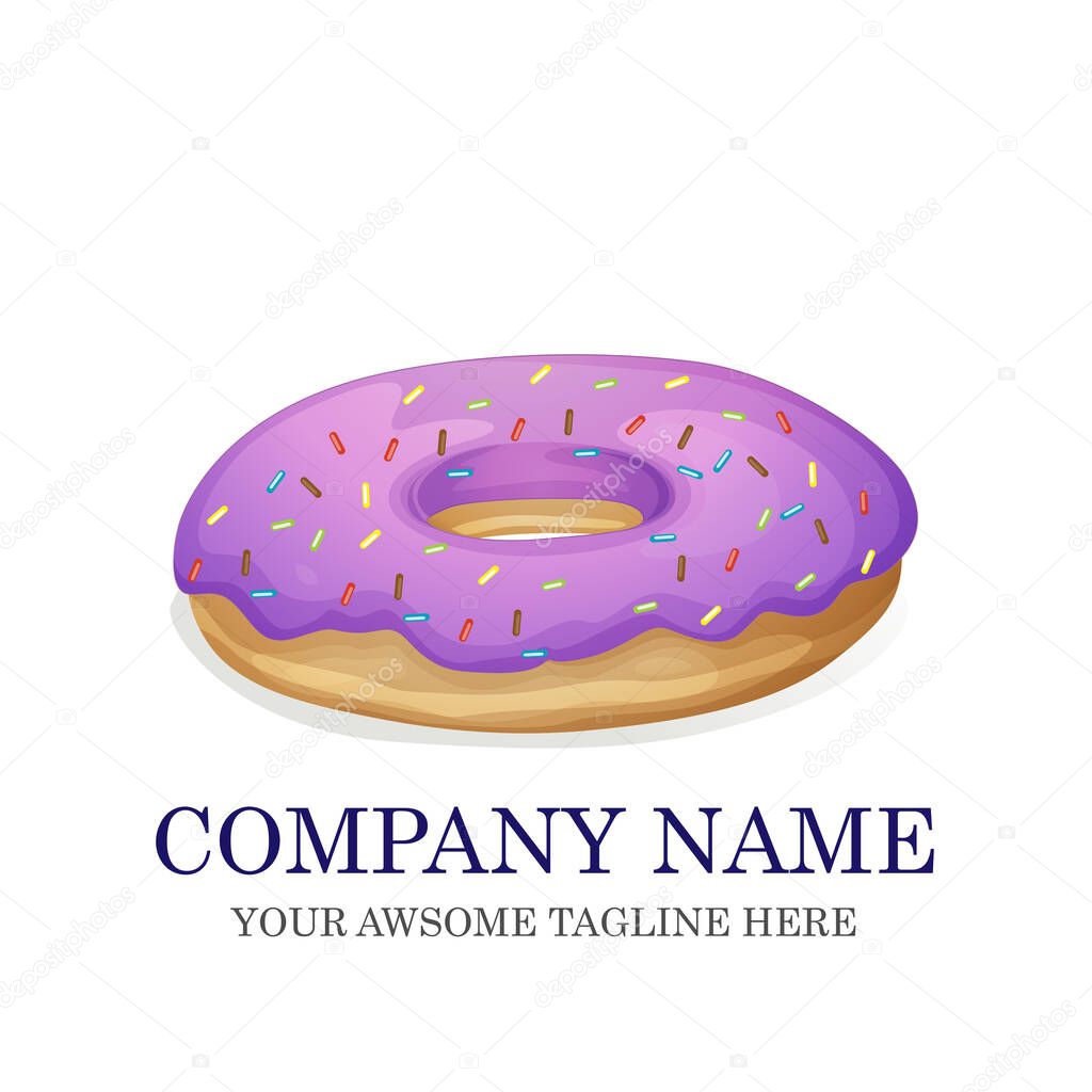 Cake Bakery Logo design vector template.sweet shop Logotype concept icon.