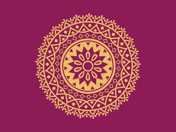 Luxusní Dekorativní Mandala Pozadí Design Gradient Mandala Izolované Pozadí Vektor — Stockový vektor