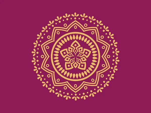 Diseño Fondo Ornamental Lujo Mandala Fondo Aislado Mandala Gradiente Redondo — Vector de stock