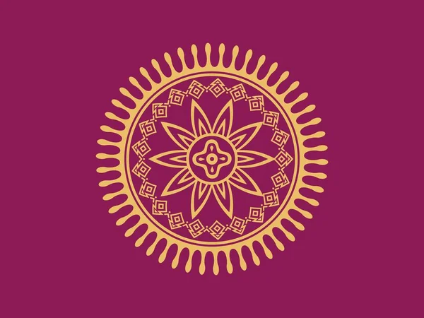 Πολυτέλεια Διακόσμηση Mandala Φόντο Σχεδιασμό Στρογγυλή Κλίση Mandala Απομονωμένο Φόντο — Διανυσματικό Αρχείο