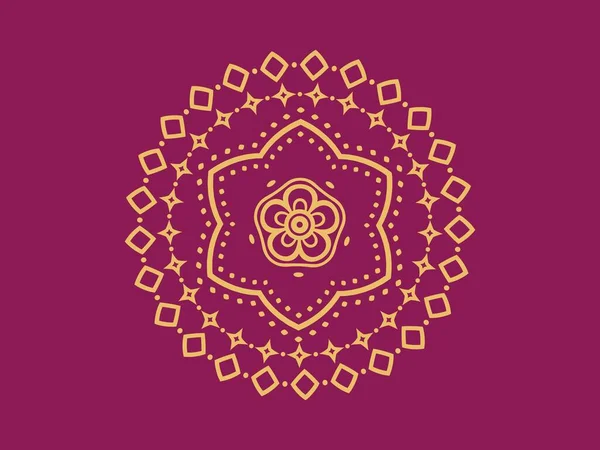 Luxe Sier Mandala Achtergrond Design Gradient Mandala Geïsoleerde Achtergrond Vector — Stockvector