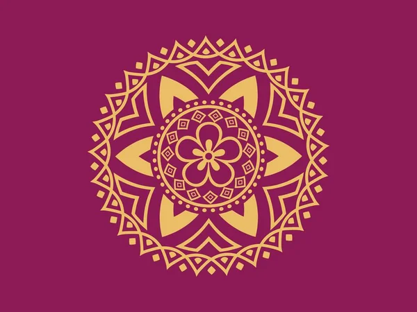 Luxusní Dekorativní Mandala Pozadí Design Gradient Mandala Izolované Pozadí Vektor — Stockový vektor