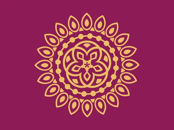 Luxusní Dekorativní Mandala Pozadí Design Gradient Mandala Izolované Pozadí Vektor — Stockový vektor