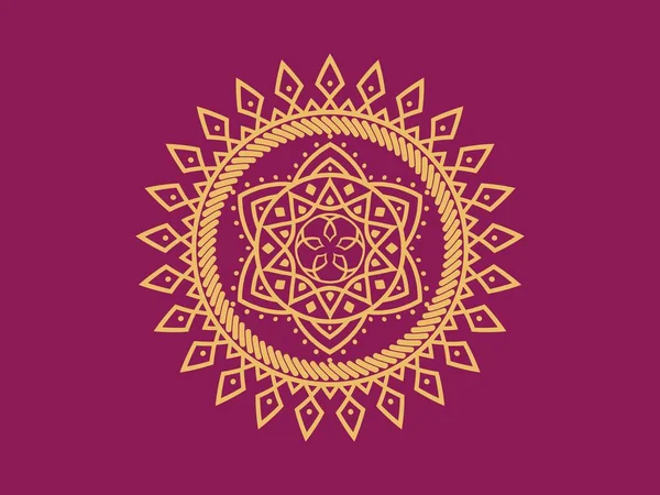 Luxusní Dekorativní Mandala Pozadí Design Gradient Mandala Izolované Pozadí Vektor — Stockový vektor