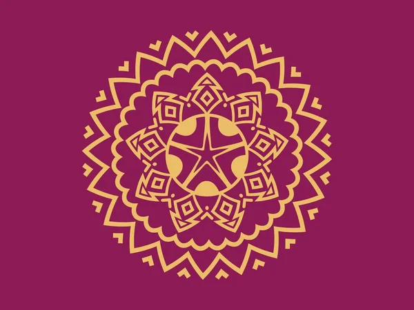 Luxusní Dekorativní Mandala Pozadí Design Gradient Mandala Izolované Pozadí Vektor — Stockový vektor