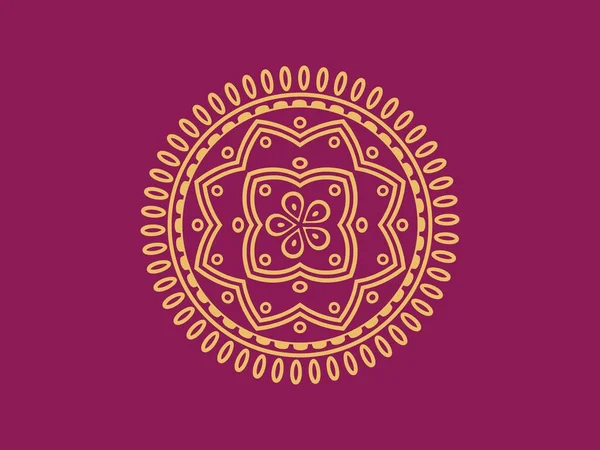 Luxusní Dekorativní Mandala Pozadí Design Gradient Mandala Izolované Pozadí Vektor — Stockový vektor