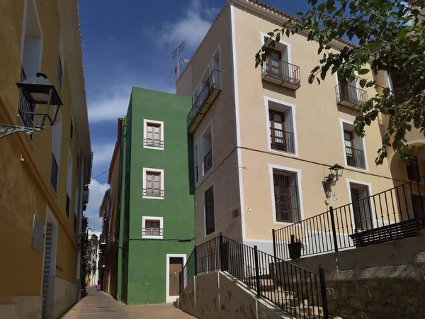 Edificio Colores Barrio Vila — стоковое фото