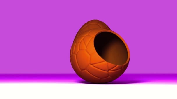 Deliziose Uova Pasqua Cioccolato Rendering — Video Stock