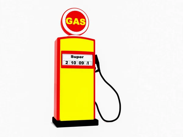 Una Bomba Gasolina Representación — Foto de Stock