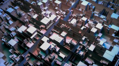 bir teknolojik arkaplan (3d görüntüleme)