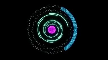 an interface technology animation (3d rendering)