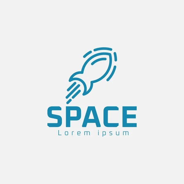 Education Logo Design Rocket — стоковый вектор