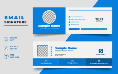 Corporate Email Signature Design Template Concept For Professional Email Signature Template Modern and Minimal Layout