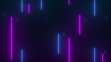 Neon lights effect background. 4K video seamless pattern looping.
