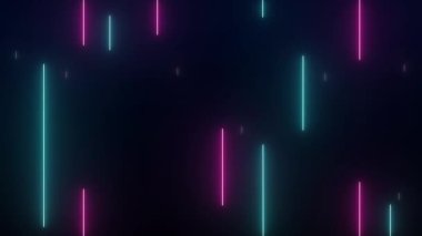 Neon lights effect background. 4K video seamless pattern looping.