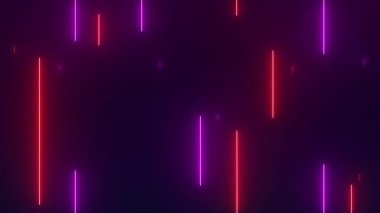 Neon lights effect background. 4K video seamless pattern looping.